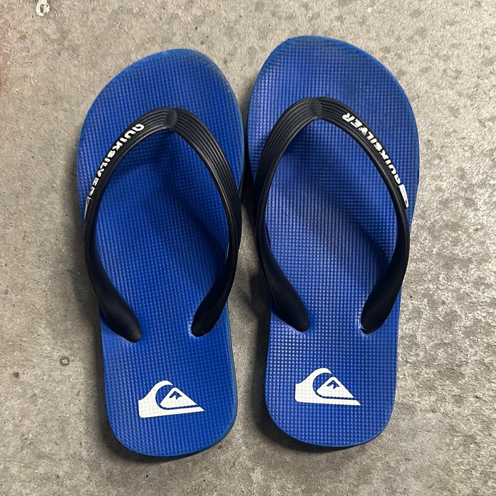 Quiksilver Little Boy’s Blue Flip Flops
